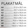 B2 - 50x70 cm Poster tryckt på PET Stayflat film #2