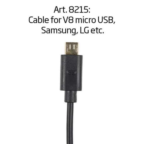 Kabel typ V8 micro USB för Samsung, LG, etc.