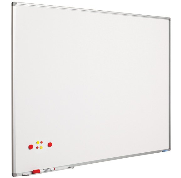 Whiteboard med aluram till intensiv anv&auml;ndning, v&auml;lj mellan 25 storlekar - 60x90
