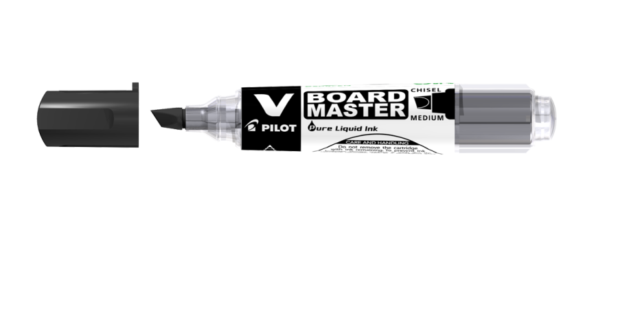 Pilot whiteboardpennor medium bred mejselspets, 5-pack, R&ouml;d/Orange/Gr&ouml;n/Bl&aring;/Svart