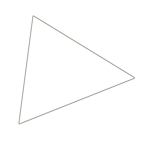 Magnet triangel 1x1 cm (180 st per ark) - Vit