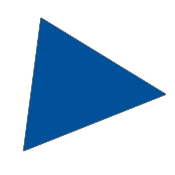 Magnet triangel 1x1 cm (180 st per ark) - Blå