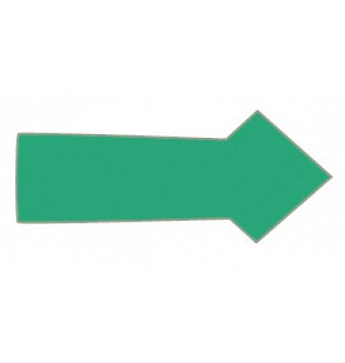 Magnetpil 1x2 cm (30 st per ark) - Gr&ouml;n