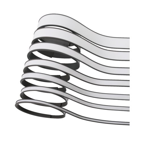 Magnetband C-profil m. etiketter och skyddsfolie 1 meter - 50,0 mm