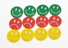 Smiley-magnet - Röd/sur smiley #1