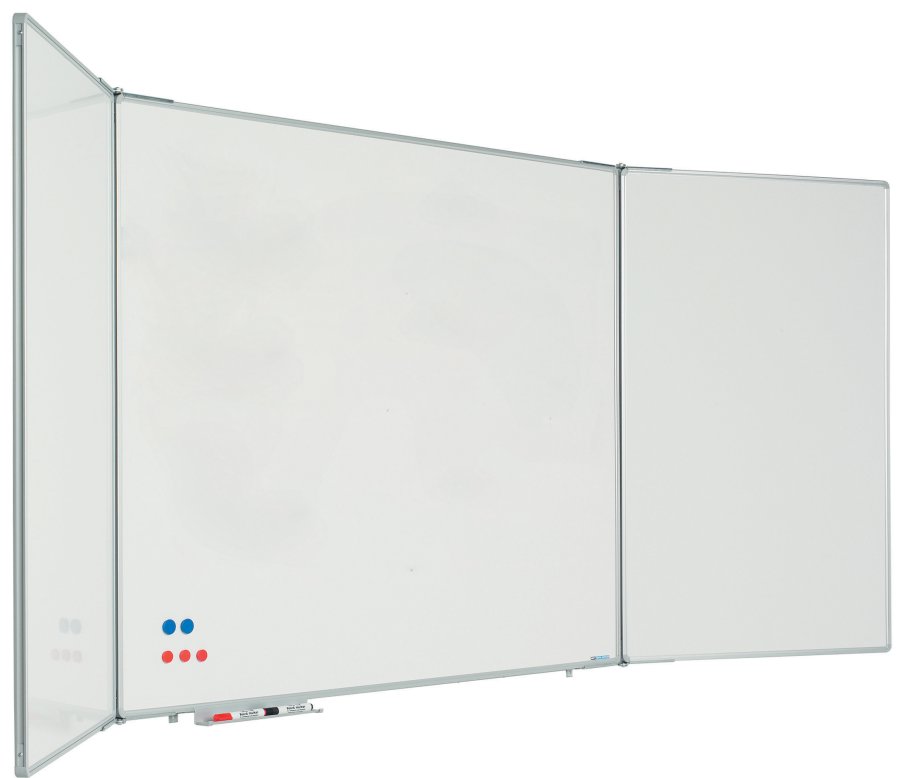Whiteboard med 2 dörrar, 200 x 100 cm (400x100 cm)