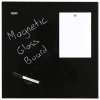 Glasskiva Magnetisk. Svart. 45x45 cm #1