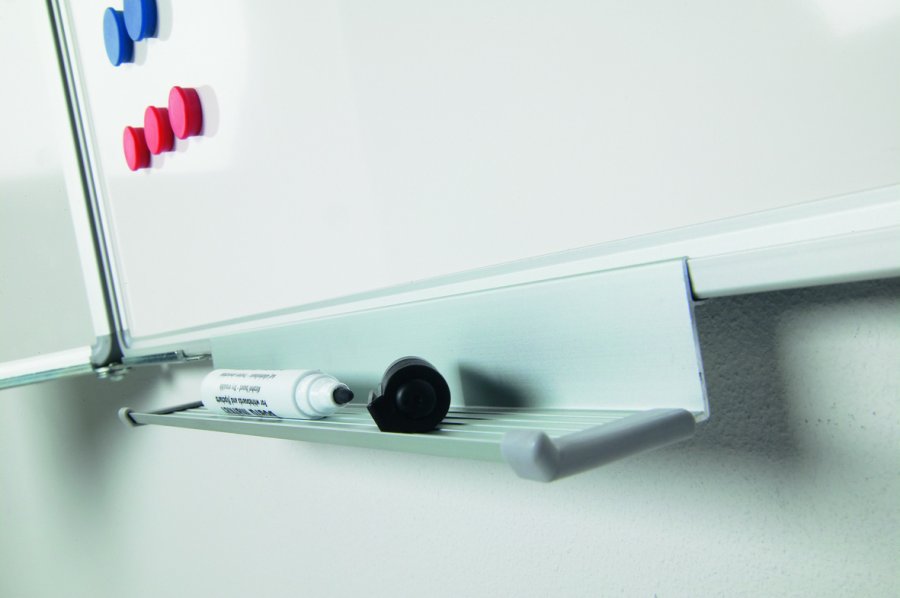 Whiteboard med 2 luckor (5 sidor), kan låsas - 60x90 cm (60x180 cm) - utan låsbeslag