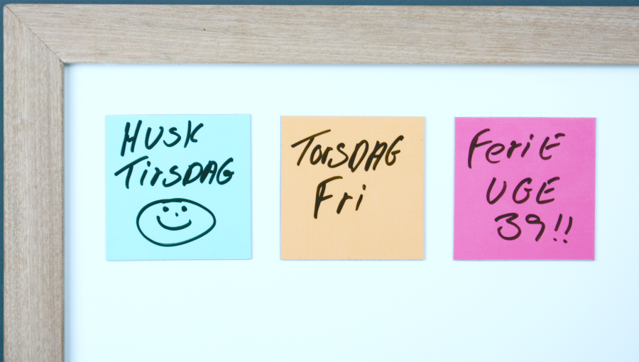 Magnetisk post-it, gul