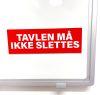 Magnetisk skylt med st&auml;dningsregler f&ouml;r whiteboard, v&auml;ndbar magnetbricka HxBxD 50x150x1 mm inkl. tryck p&aring; b&aring;da sidorna #3