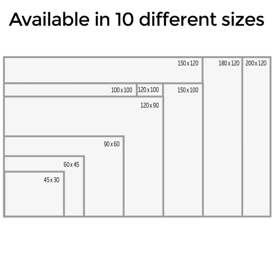 Whiteboard BASIC lackerad, 100x150cm
