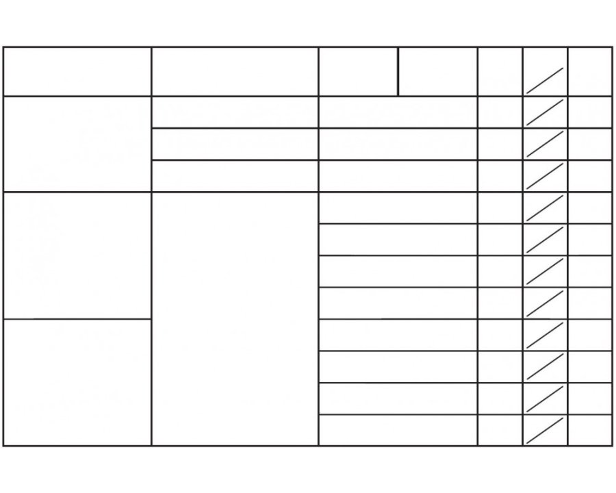 Whiteboard med tryck, magnetisk, 100 x 150 cm