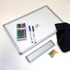 Whiteboard lackerad, 45 x 30 cm, inkl. mikrofiberduk och 6 tuschpennor #4
