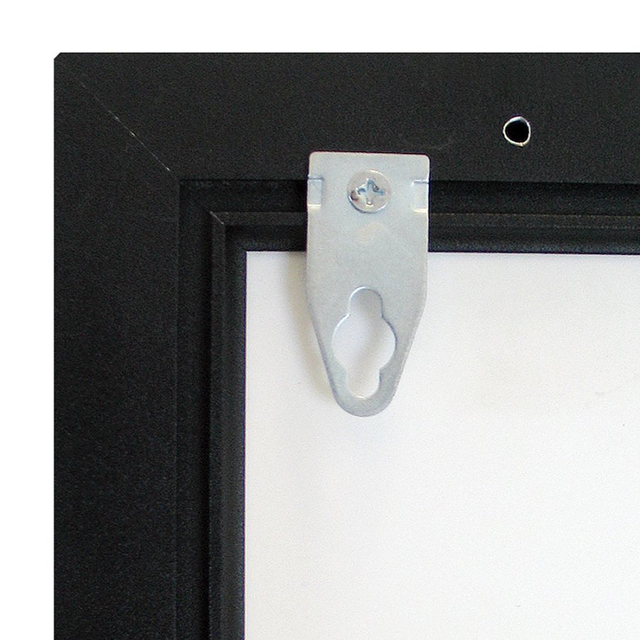 Crown LED Out box - Enkelsidig - Svart - A4