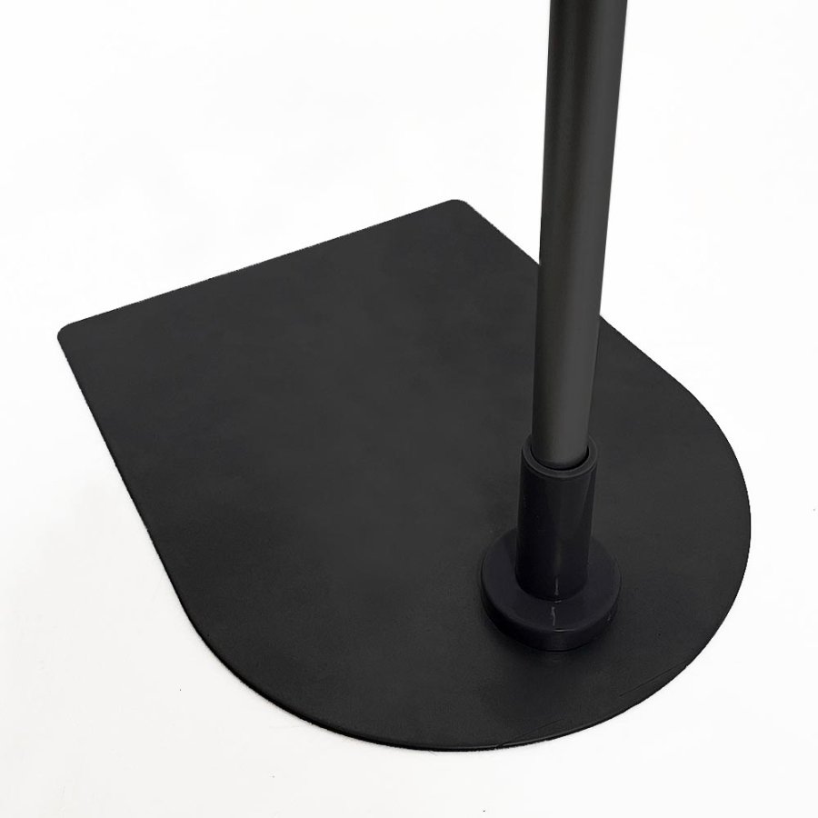 Skylth&aring;llare, Stolpe och bas av metall, ABS-ram, Svart, A4 - 21 x 29,7 cm