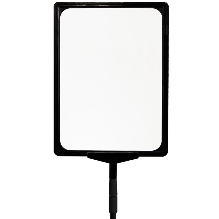 Skylth&aring;llare, Stolpe och bas av metall, ABS-ram, Svart, A4 - 21 x 29,7 cm