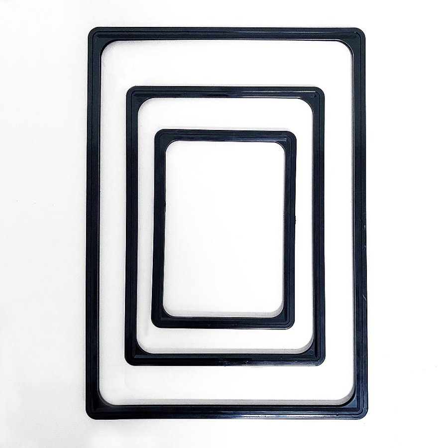 Skylth&aring;llare, Stolpe och bas av metall, ABS-ram, Svart, A3 - 29,7 x 42 cm