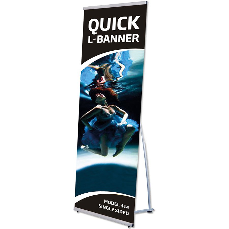 Quick L-Banner Enkeltsidet uden banner og print- 100x200cm