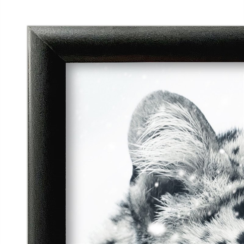 Alu snap frame, 25mm, A5, sort RAL9005
