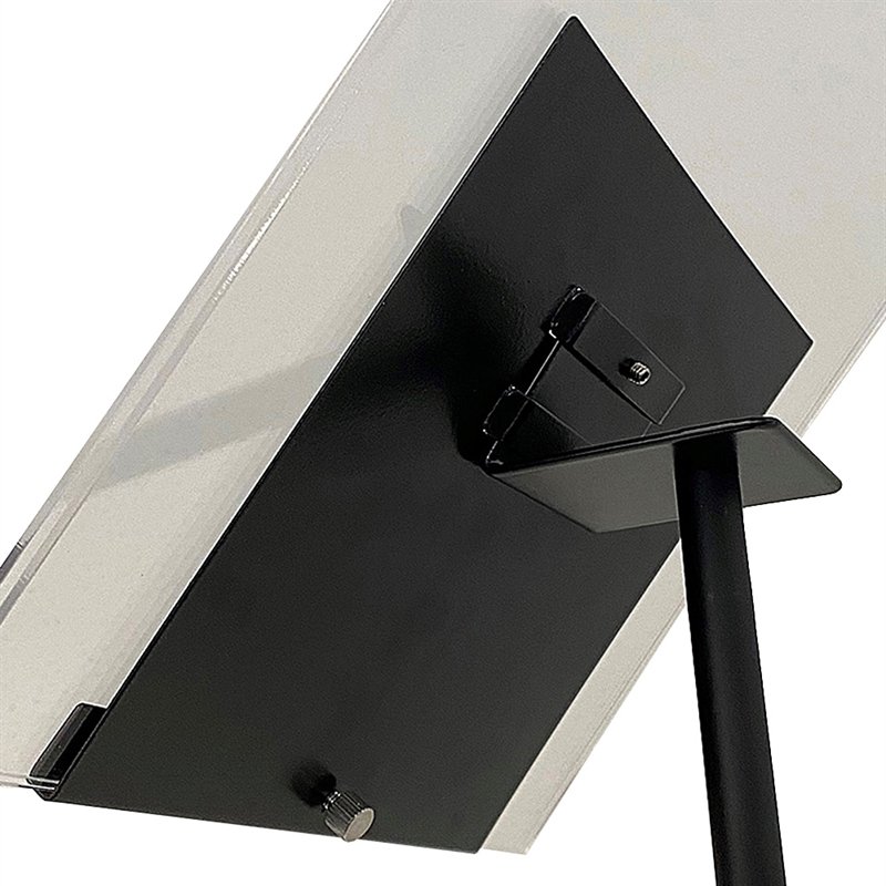Design Stativ, Clipshållare snedställd, Stål 15cm, svart