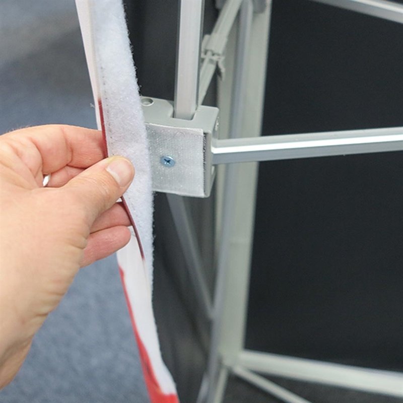 Pop-up Wall Textile, 5 x 3 sektioner messevæg