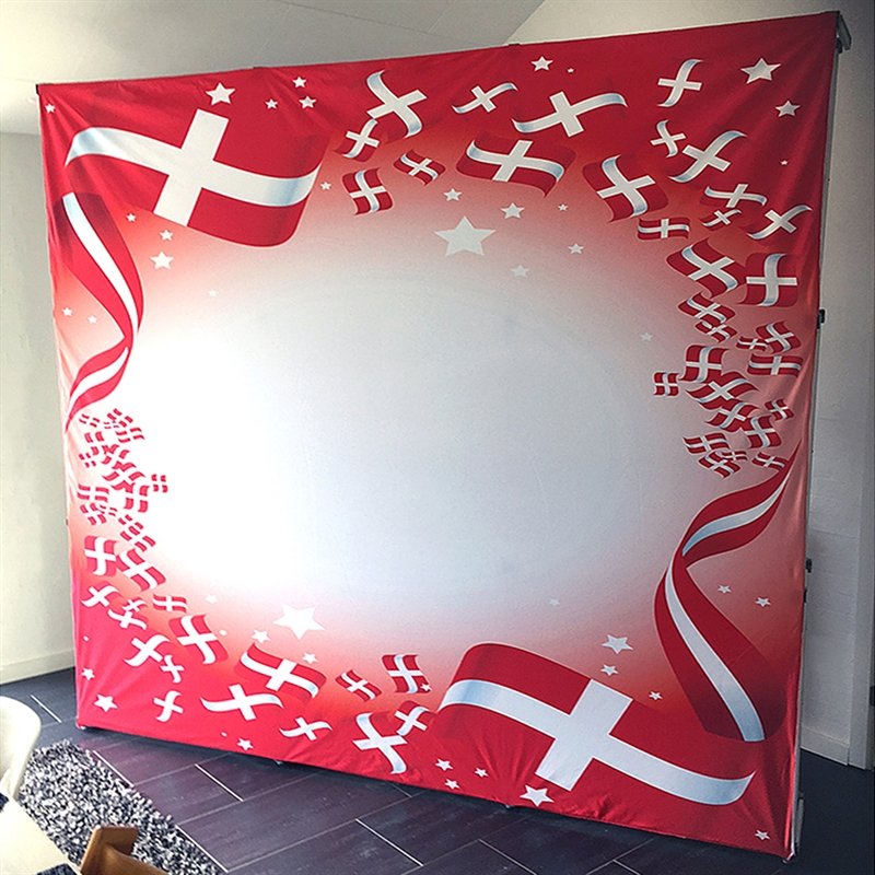 Pop-up Wall Textile, 5 x 3 sektioner messevæg