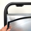 PET frontplatta m/magnet 73x103cm - Sort kant #2