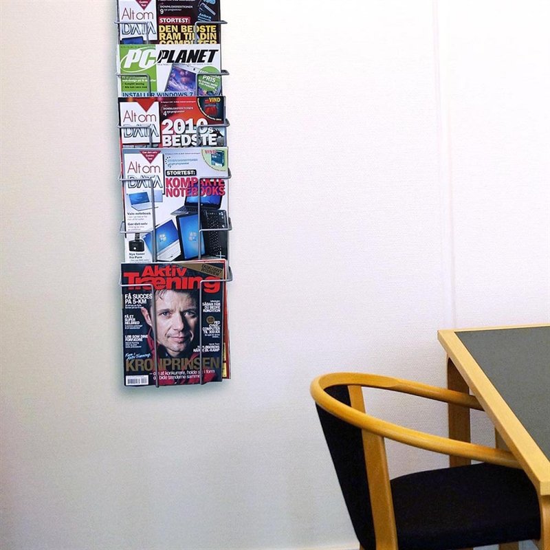 Wireholder Wall 9xA5 eller A6 Horisontell silver