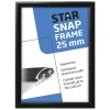 Alu snap frame, 25mm, A5, sort RAL9005 #7