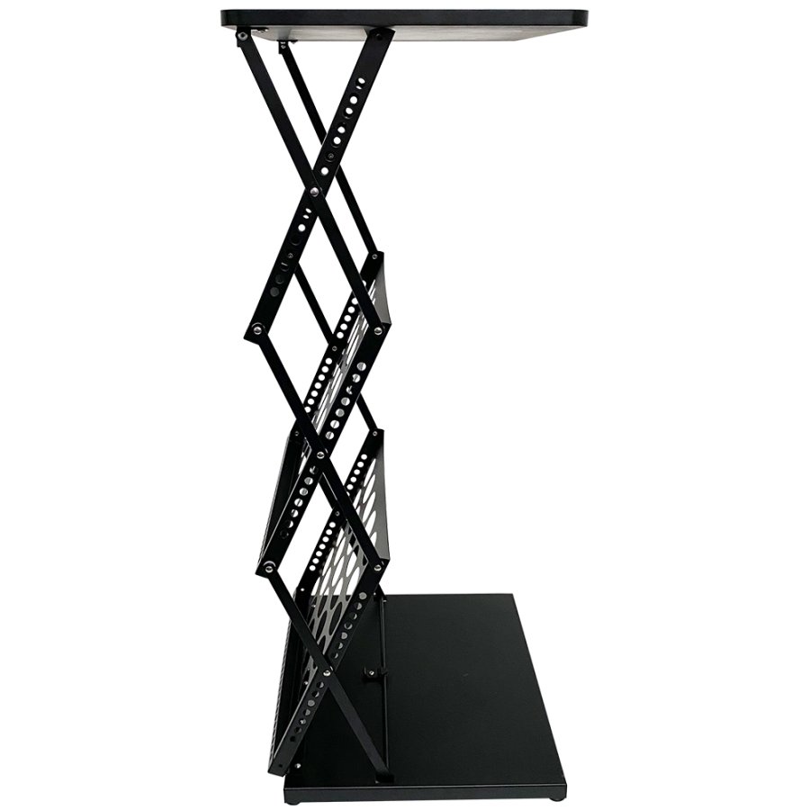 Basic Roll-up enkeltsidet - 80x200 cm - sort/krom