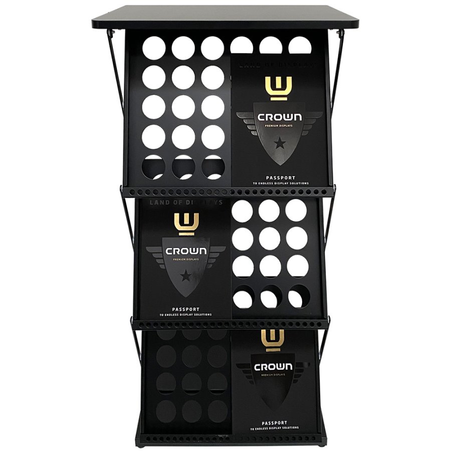 Basic Roll-up enkeltsidet - 80x200 cm - sort/krom