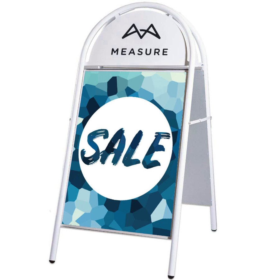 Expo Gotik Gatupratare/Top Sign Gatupratare - 50x70 cm - vit