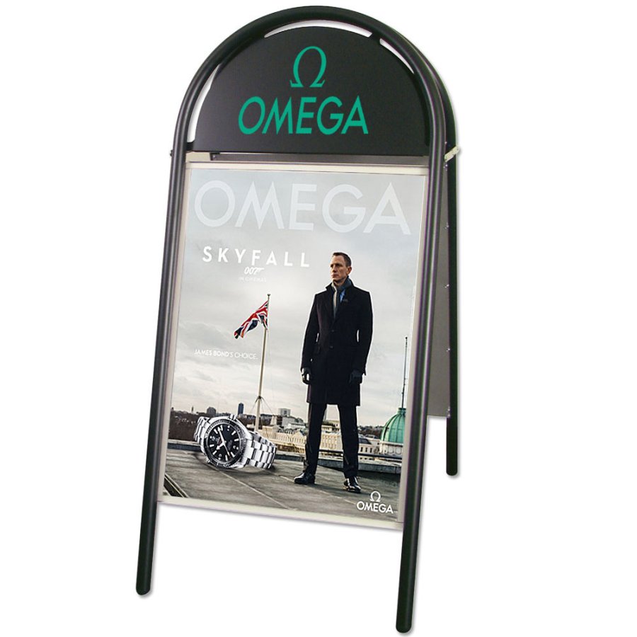 Expo Gotik Gatupratare/Top Sign Gatupratare - 50x70 cm - svart