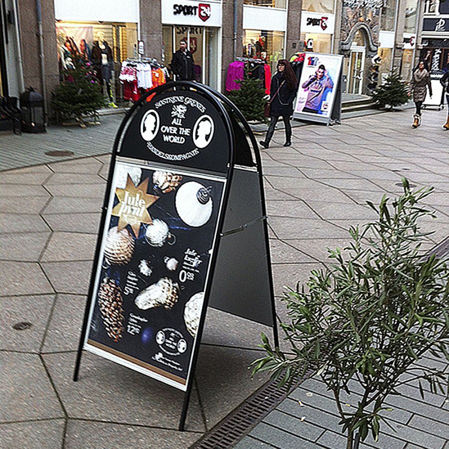 Expo Gotik Gatupratare/Top Sign Gatupratare - 50x70 cm - svart