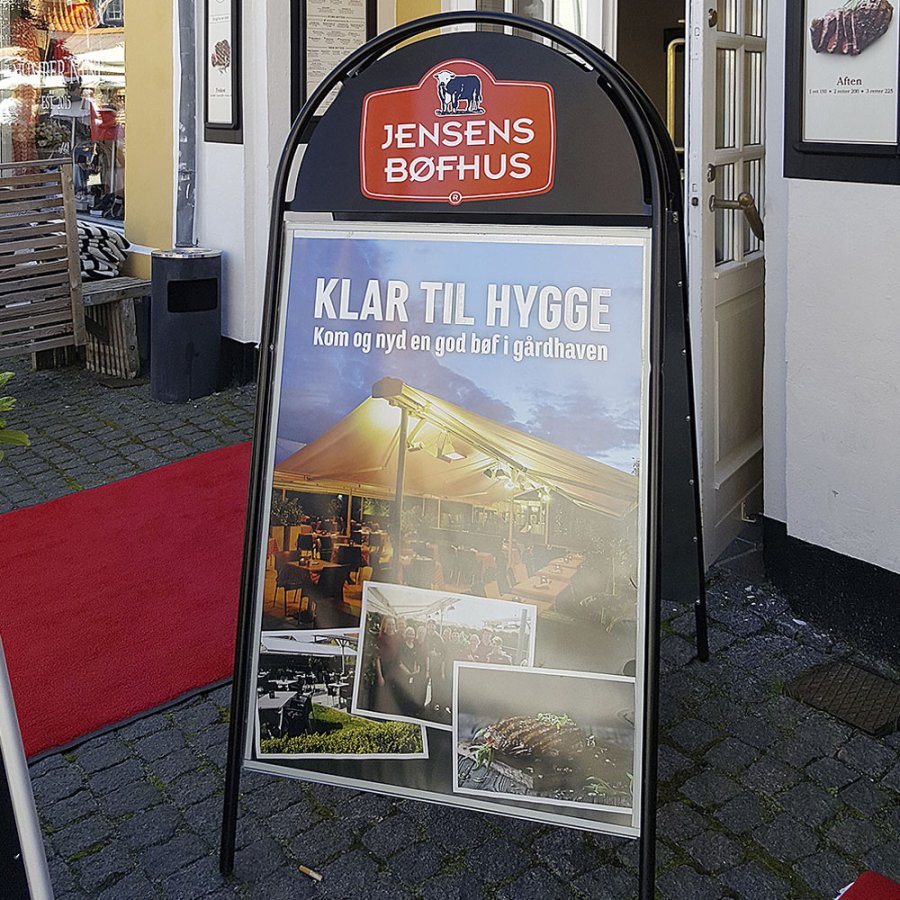 Expo Gotik Gatupratare/Top Sign Gatupratare - 50x70 cm - svart