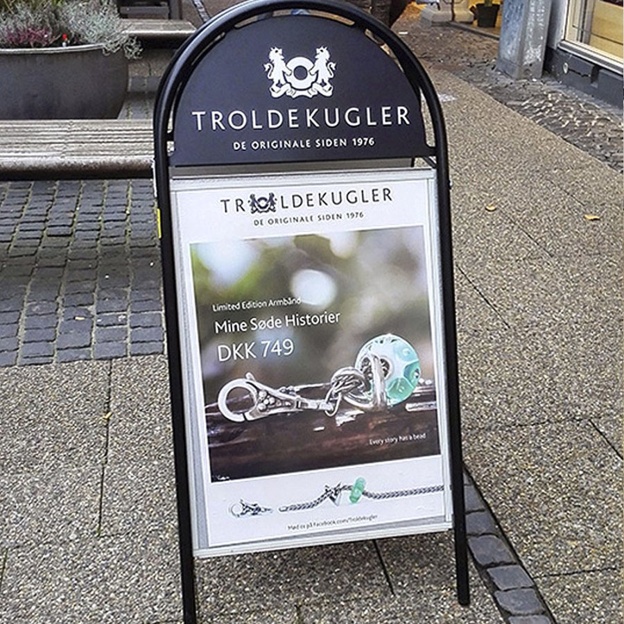 Expo Gotik Gatupratare/Top Sign Gatupratare - 70x100 cm - svart