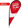 Svarta stolpar för beachflaggaa, Outdoor Drop Flag, Small #1