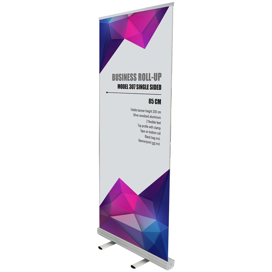 Business Roll-up, enkelsidig, 85 cm, alu