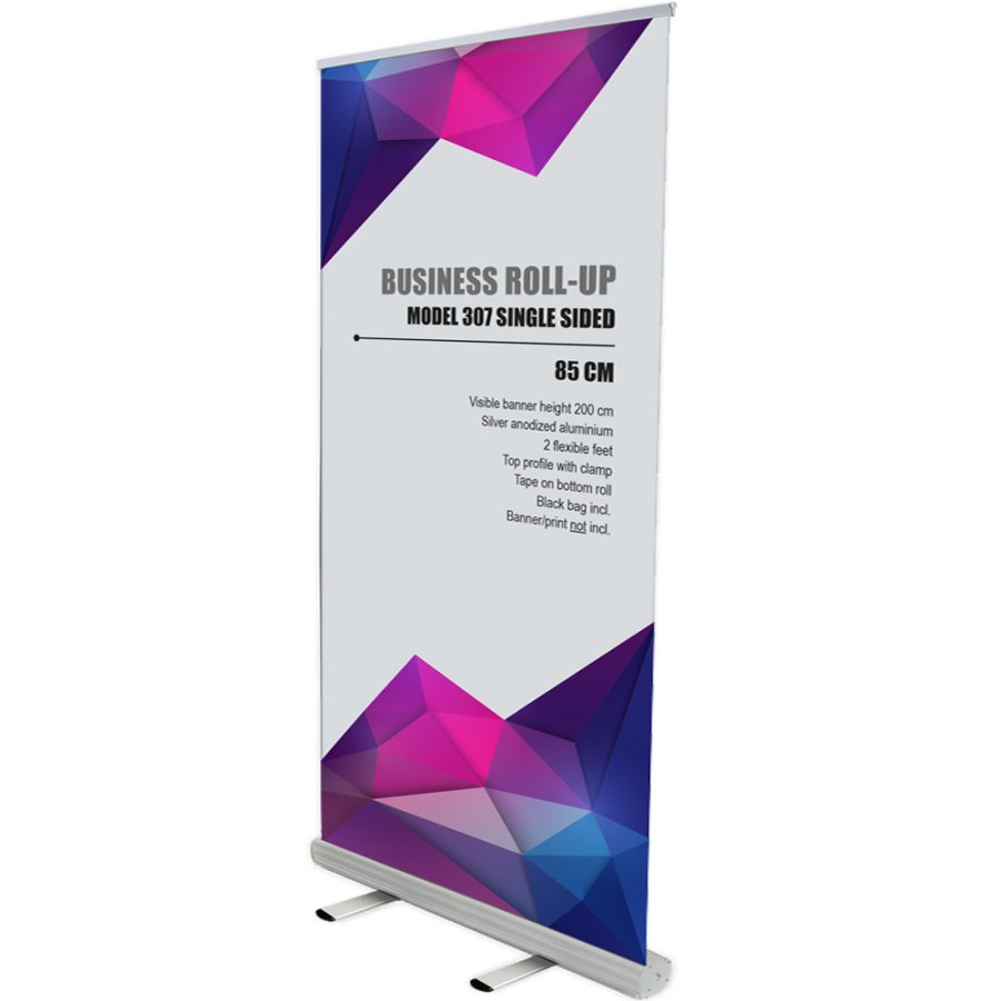 Business Roll-up, enkelsidig, 100 cm, alu