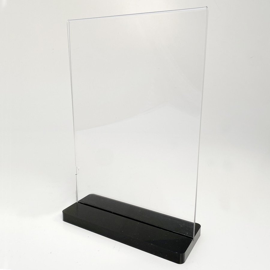 Black Bottom Menuställ vertikal - A4 - 21x29,7 cm - svart