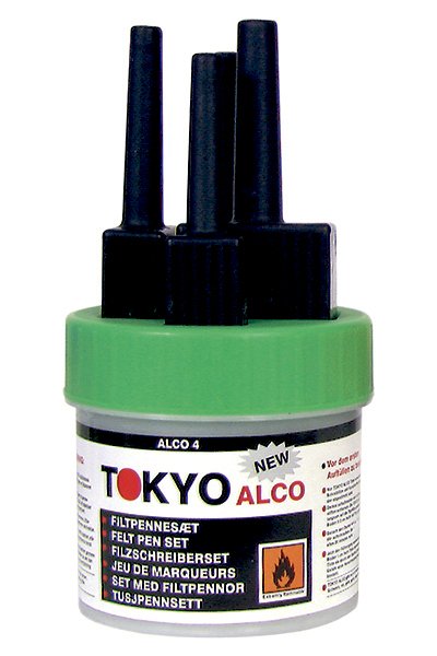 TOKYO ALCO 3 filtpennset grönt