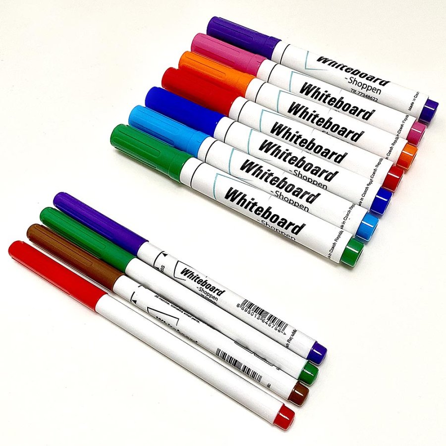 Färgsats, blandade whiteboardmarkörer, 11 st.