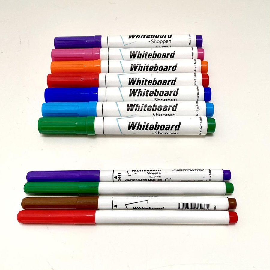 Färgsats, blandade whiteboardmarkörer, 11 st.