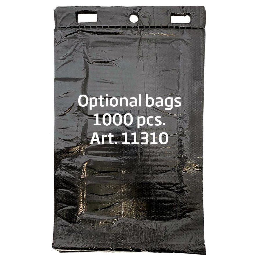 Eco Dispenser, silver with print, for dogbags and 145 cm pole