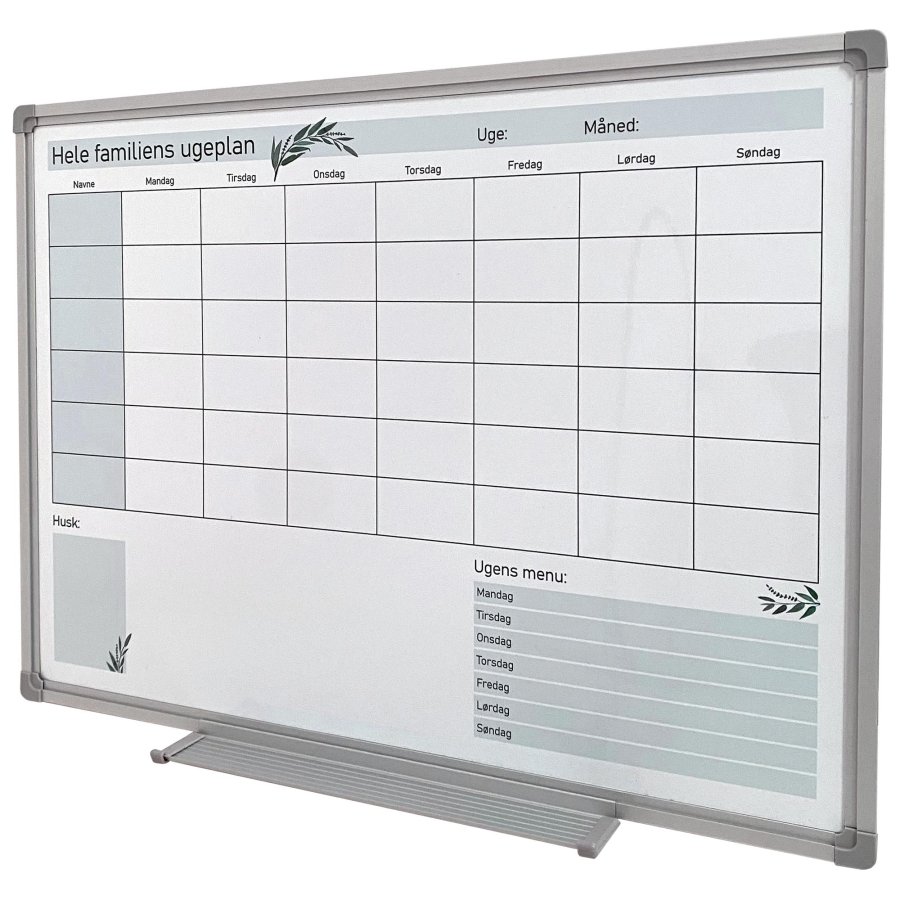 Organisera Familjens Vecka med V�ggkalender - 45x60cm