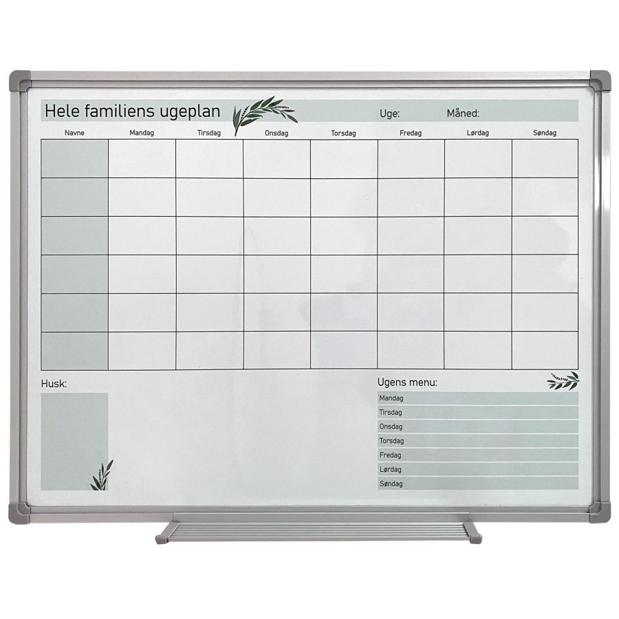 Organisera Familjens Vecka med V�ggkalender - 45x60cm