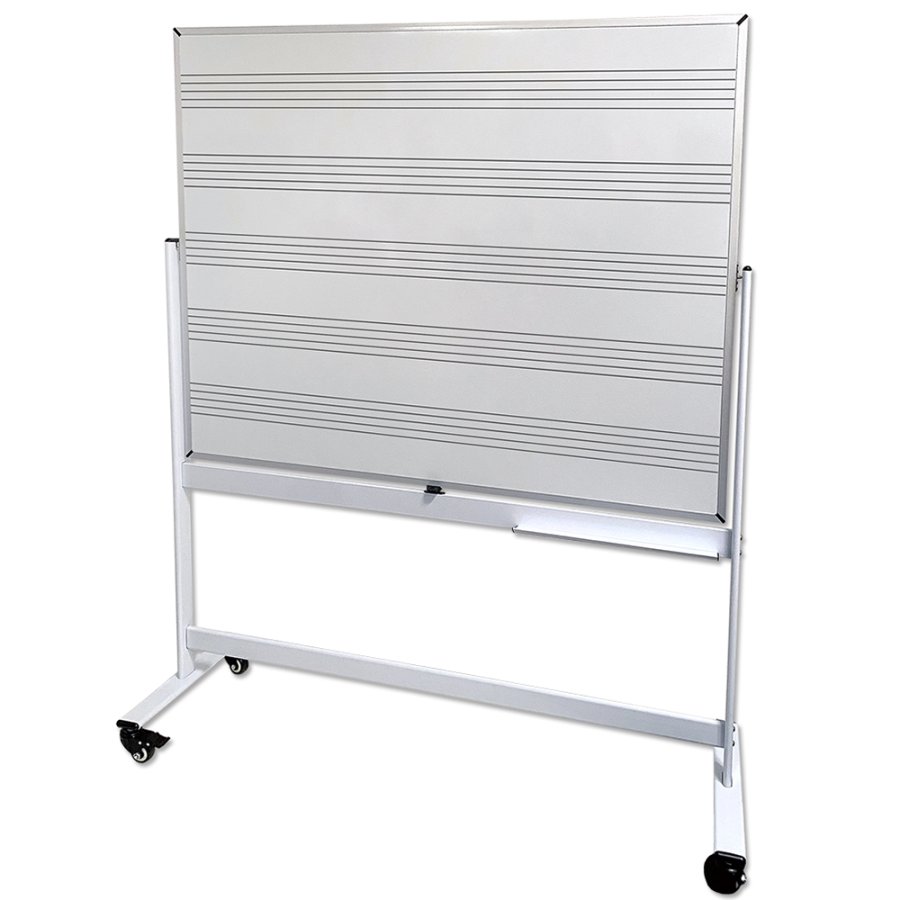 Whiteboard Pro: Emaljerad Sv&auml;ngbar Tavla 150x120 cm p&aring; Mobil St&auml;llning