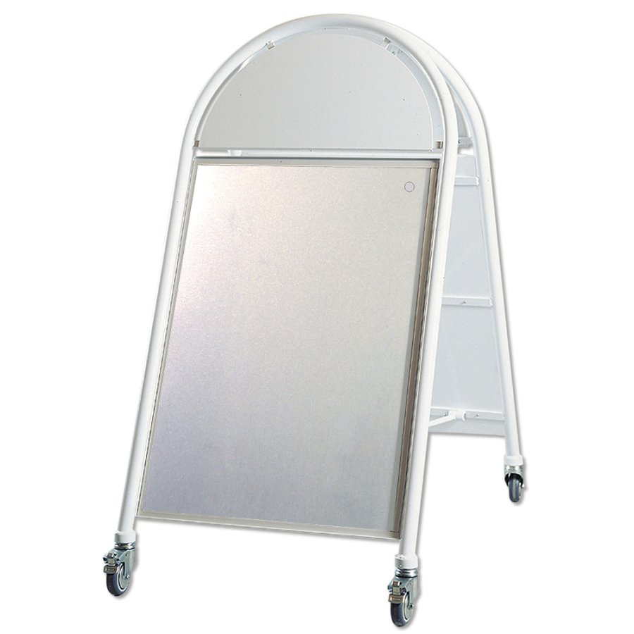 Gatupratare, logo skylt och hjul, New Gotix Lux, A1, Vit