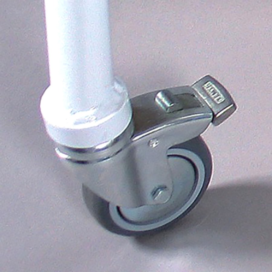 Gatupratare, logo skylt och hjul, New Gotix Lux, A1, Vit