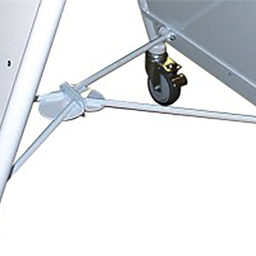 Gatupratare, logo skylt och hjul, New Gotix Lux, A1, Vit